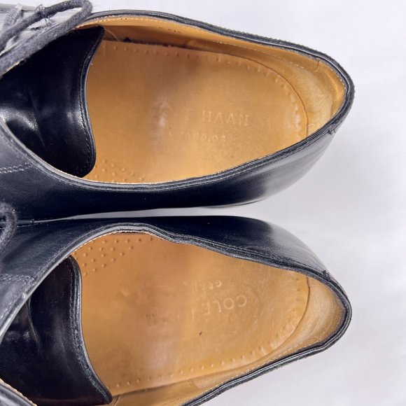 Cole Haan Black Leather Cambridge Plain Oxford Derby Mens Dress Shoes Size 11 main image 7